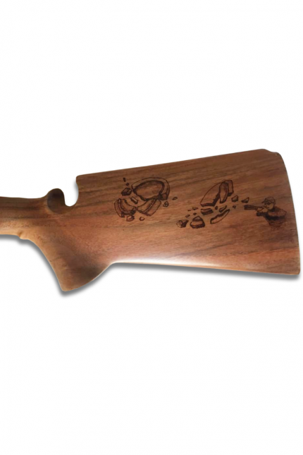 Πυρογραφία Skeet Shooting σε Κοντάκι Καραμπίνας